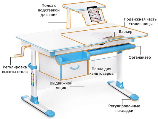 Парта mealux evo 40